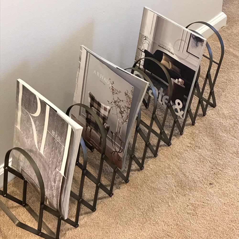 Pottery Barn Accordion Magazine Rack! ❤️